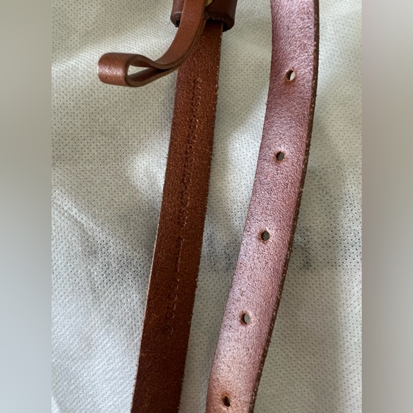 Gucci Women Brown Leather Gold Feline Head Belt Skinny - Picture 5 of 5